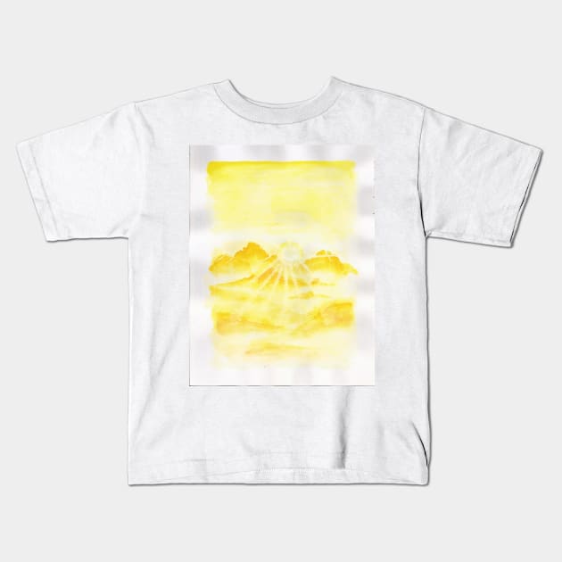 Sunny Skies Kids T-Shirt by Artbynikitachawda